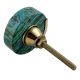 Green Texture Stone Brass Cabinet knob